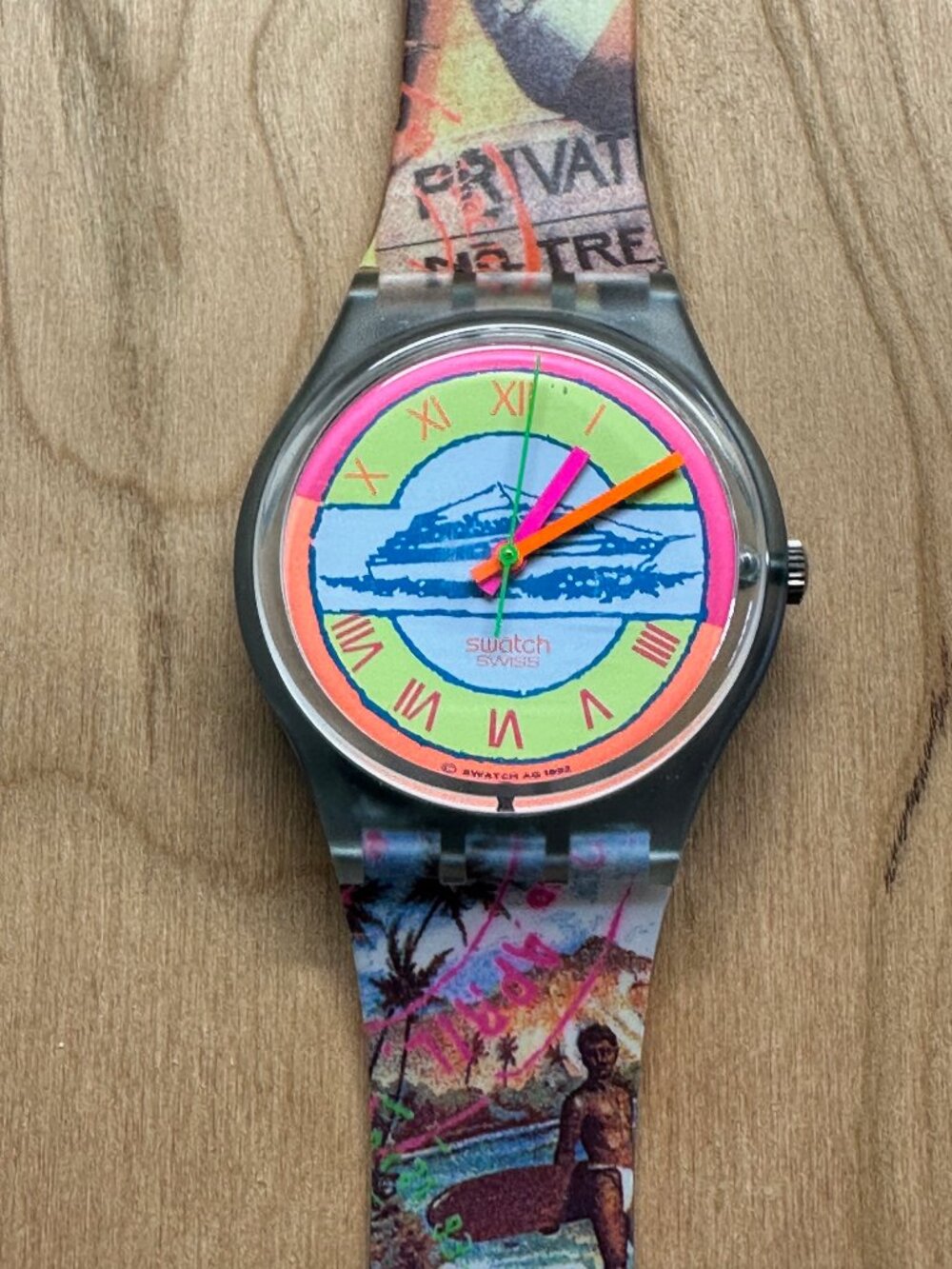 Swatch Watch Postcard GN127 Vintage 1993